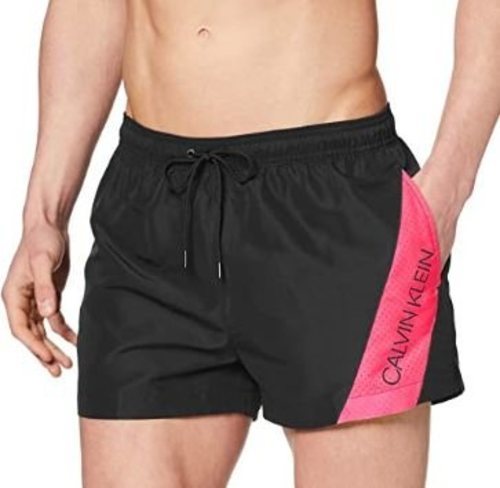 Bañador Calvin Klein Short Drawstring negro y rosa (más colores y combinaciones disponibles).