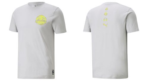 Camiseta Puma x emoji Tee gris.