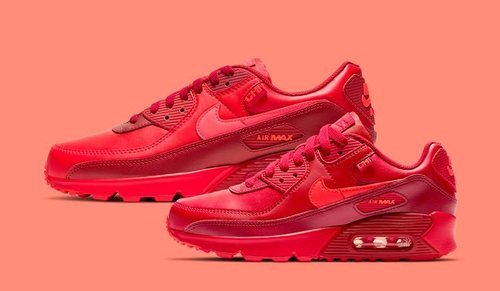 La Air Max 90 'Chicago' se tiñen de color rojo para homenajear el viento de la ciudad de Chicago.