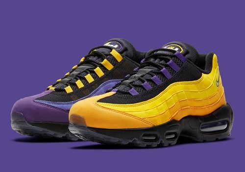 Nike Air Max 95 'LeBron' se visten con los colores de Los Angeles Lakers.